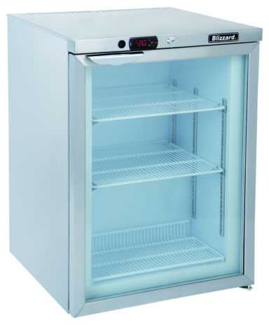 Blizzard UCF140CR Glass Door Under-counter Freezer