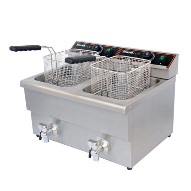 Blizzard BF8-8 Double Tank Electric Fryer with Taps