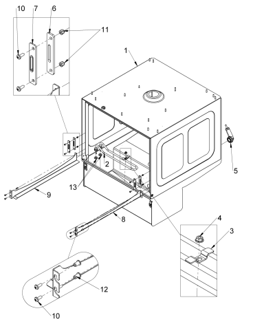 Cabinet internal assembly
