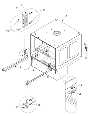 Cabinet internal assembly 500 WS