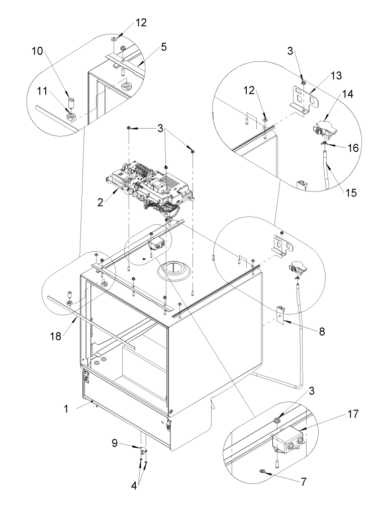 Cabinet external assembly