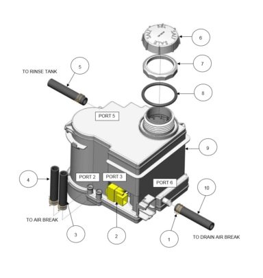 Internal Water Softener Assembly