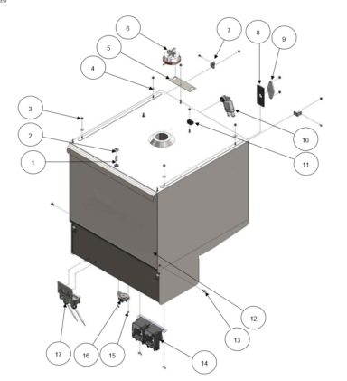 Single Skin Wash Cabinet Assembly – External