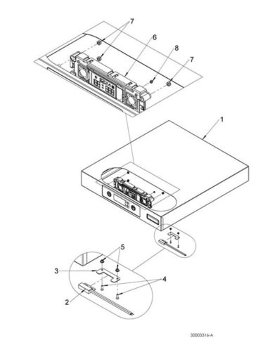 Top panel assembly