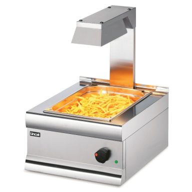 CS4/G – Lincat Silverlink 600 Electric Counter-top Chip Scuttle with Overhead Gantry