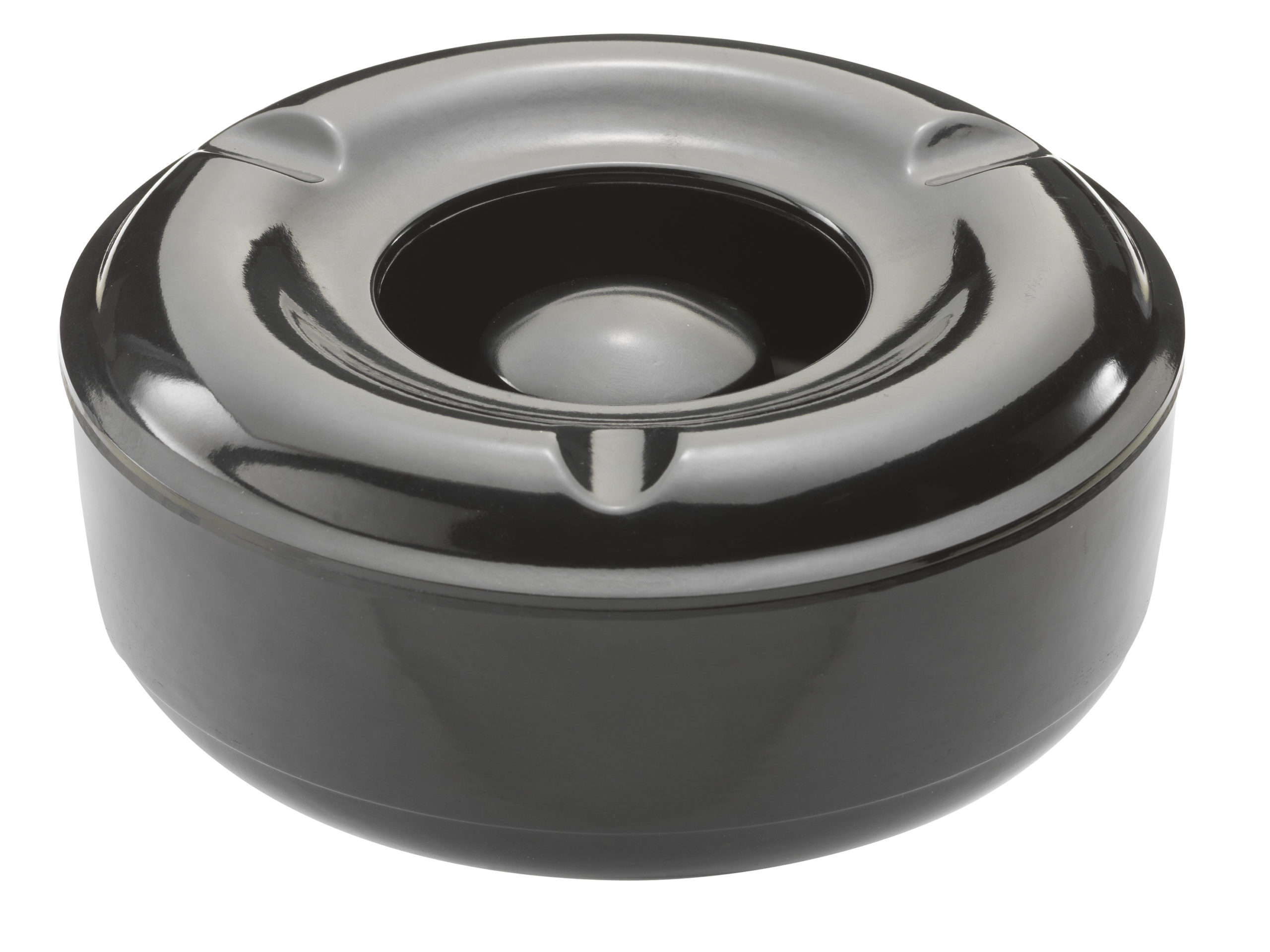 Ashtray Black Melamine 5¾” Windproof