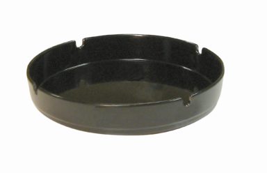 Ashtray Black Melamine 7″ (Pack 10)