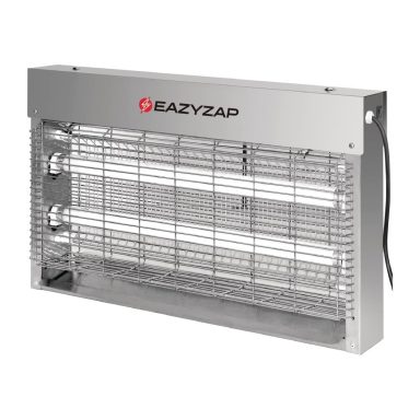 Eazyzap Brushed Stainless Steel LED Fly Killer 20W