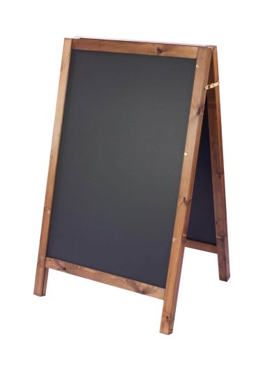 Square Framed A-Board Oak Finish H1400mm x W765mm