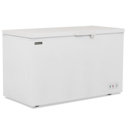 Blizzard CF550 chest freezer angled image