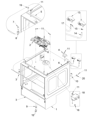 Cabinet external assembly 500 WS
