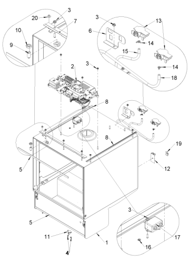Cabinet external assembly