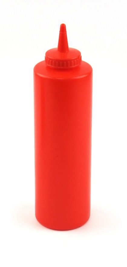 24oz Squeeze Bottle Red