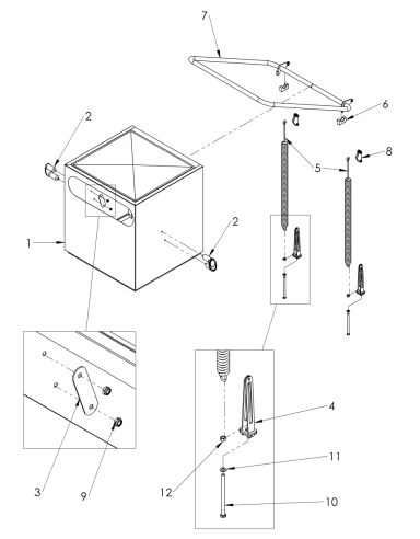 Hood Mechanism assembly P500A
