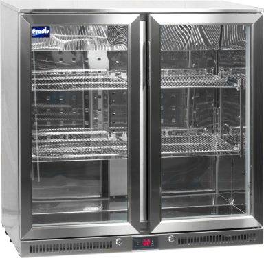 Prodis NT2ST-HC Stainless Steel Double Door Bottle Cabinet