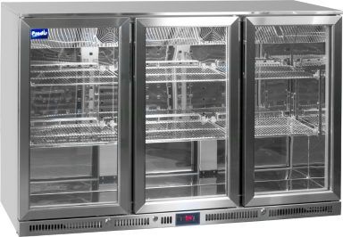 Prodis NT3ST-HC Stainless Steel Triple Door Bottle Cabinet