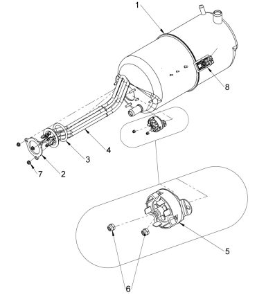 8.64kW – Boiler assembly P500A