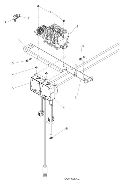 Centre Rail Assembly Standard P500A