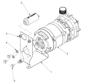Rinse Pump Bracket P/T 2020