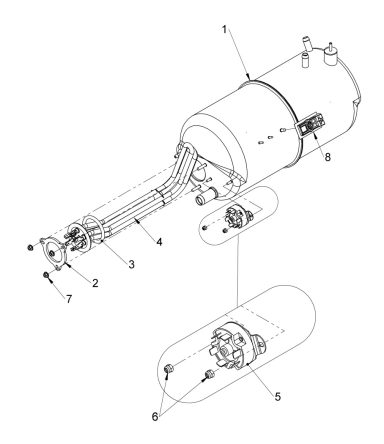 8.64kW – WS Boiler assembly P/T