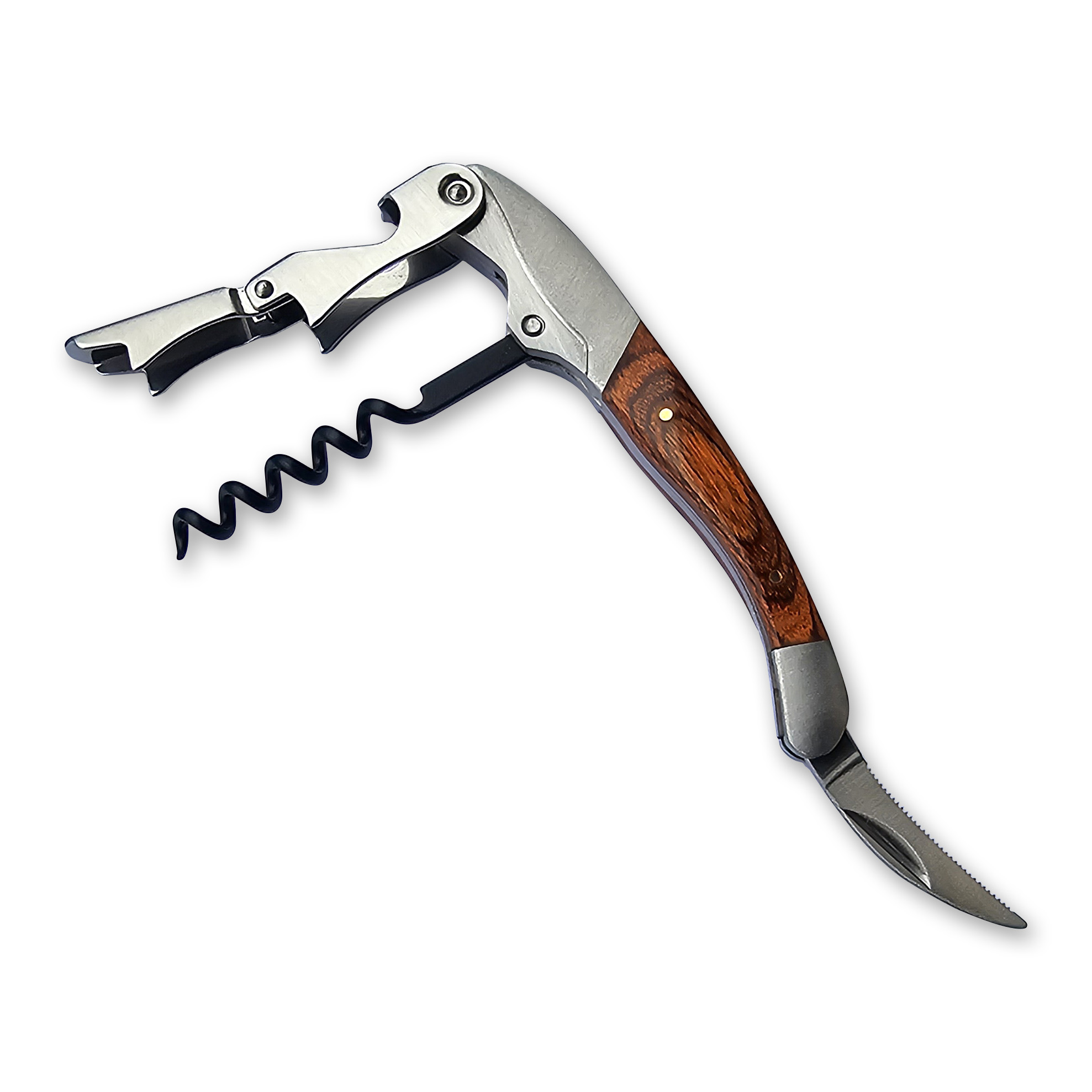 Deluxe Waiter’s Friend with Wooden Handle - Image 2