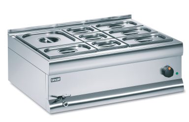 Lincat Silverlink 600 Electric Counter-top Bain Marie – Dry Heat – Gastronorms – Base + Dish Pack – W 750 mm – 1.0 kW