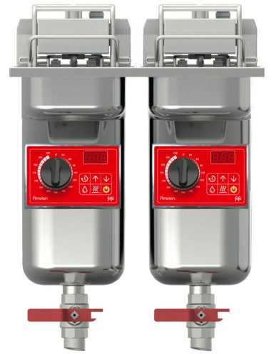 FriFri Precision 422 Electric Drop-in Twin Tank Fryer – 2 Baskets – W 400 mm – 2 x 7.5 kW