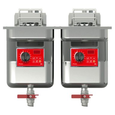 FriFri Precision 622 Electric Drop-in Twin Tank Fryer – 2 Baskets – W 600 mm – 2 x 11.4 kW