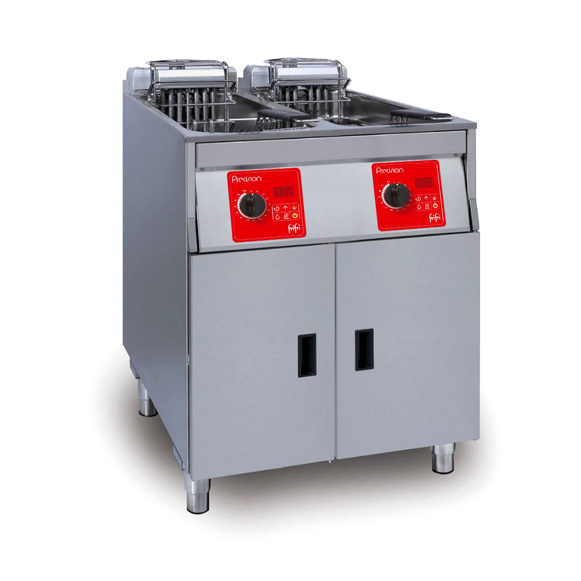 FriFri Precision 622 Electric Free-standing Twin Tank Fryer - 2 Baskets - W 600 mm - 2 x 11.4 kW