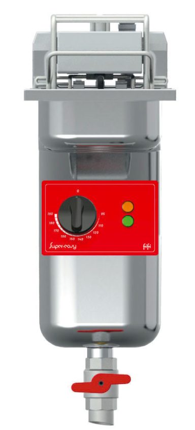 FriFri Super Easy 211 Electric Drop-in Single Tank Fryer with Filtration – 1 Basket – W 200 mm – 7.5 kW – Single Phase
