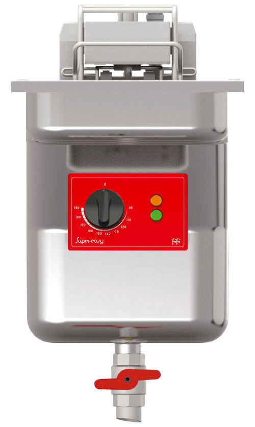 FriFri Super Easy 311 Electric Drop-in Single Tank Fryer without Filtration - 1 Basket - W 300 mm - 15.0 kW