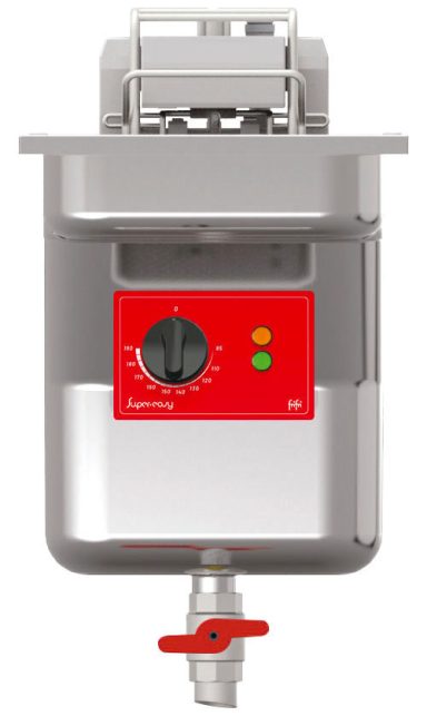 FriFri Super Easy 311 Electric Drop-in Single Tank Fryer without Filtration – 1 Basket – W 300 mm – 11.4 kW