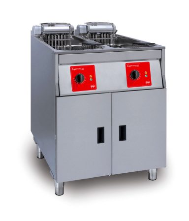 FriFri Super Easy 622 Electric Free-standing Twin Tank Fryer with Filtration – 2 Baskets – W 600 mm – 2 x 11.4 kW
