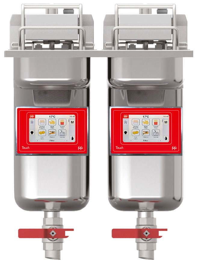 FriFri Touch 422 Electric Drop-in Twin Tank Fryer - 2 Baskets - W 400 mm - 2 x 11.0 kW