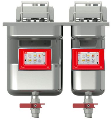 FriFri Touch 522 Electric Drop-in Twin Tank Fryer – 2 Baskets – W 500 mm – 11.4 + 9.0 kW