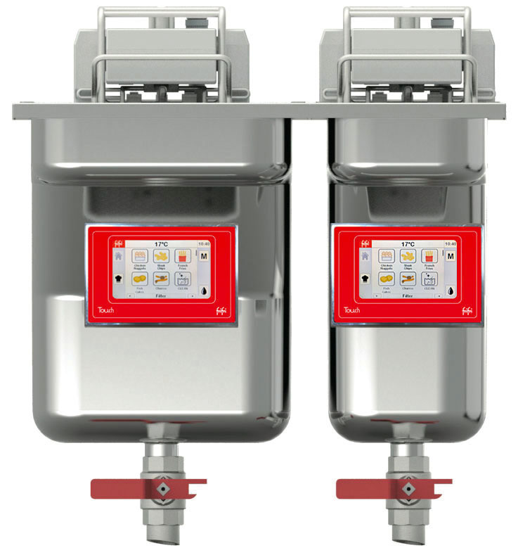 FriFri Touch 522 Electric Drop-in Twin Tank Fryer - 2 Baskets - W 500 mm - 11.4 + 9.0 kW