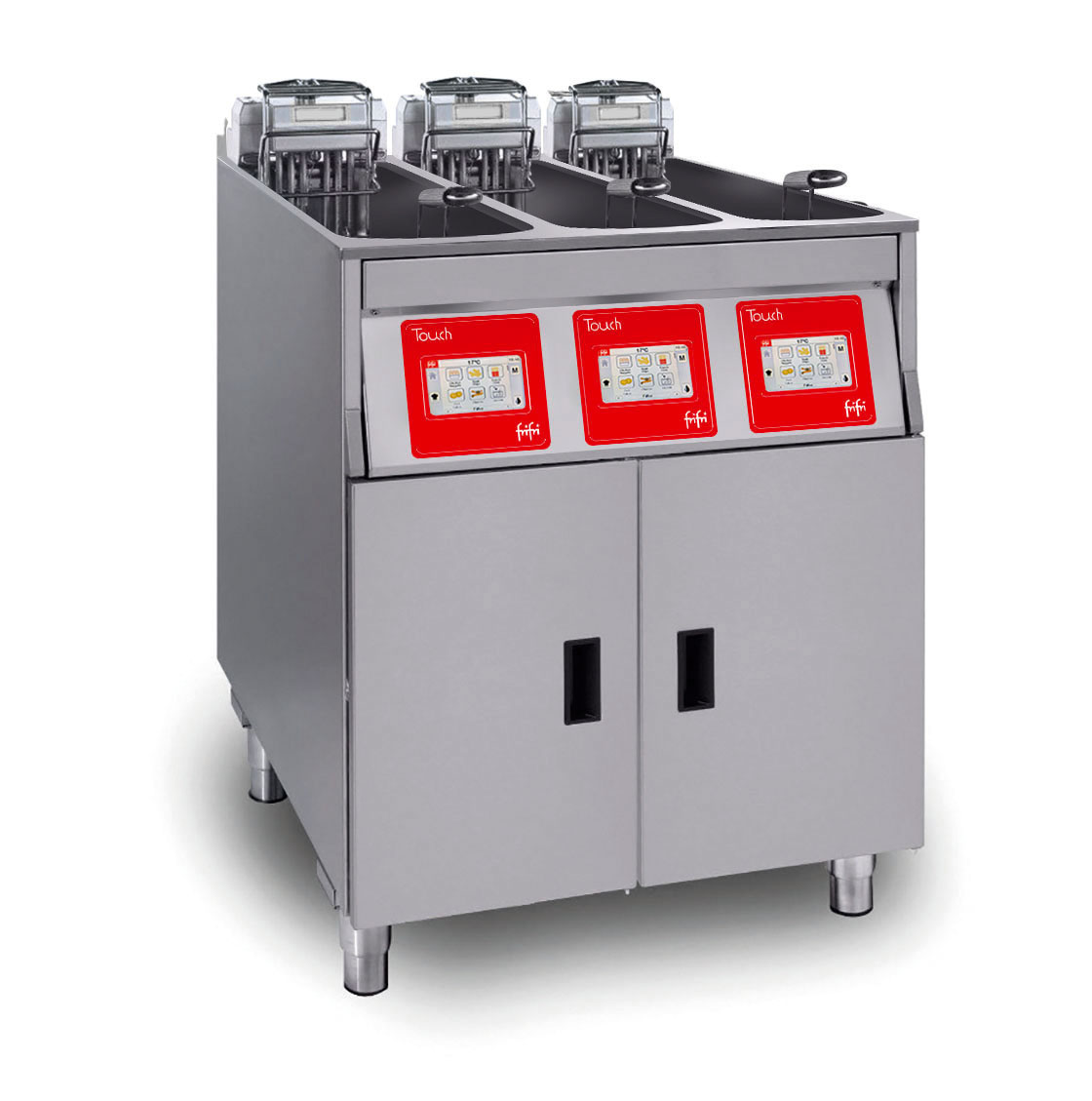 FriFri Touch 633 Electric Free-standing Triple Tank Fryer - 3 Baskets - W 600 mm - 3 x 9.0 kW - Single Phase