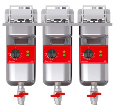SUPER EASY 633 DROP-IN FRYER 22.5kW – WITH FILTRATION 22.5kW 3NAC 400V – 3 BASKETS