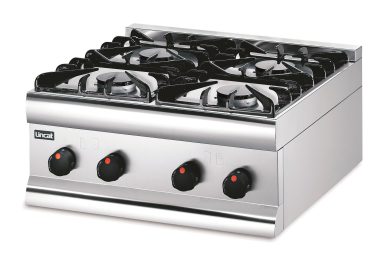 Lincat Silverlink 600 Natural Gas Counter-top Boiling Top – 4 Burners – W 600 mm – 18.0 kW