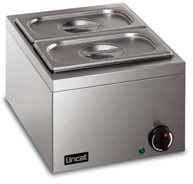 Lincat Lynx 400 Electric Counter-top Bain Marie – Dry Heat – inc. 2 x 1/4 GN Dishes – W 285 mm – 0.25 kW