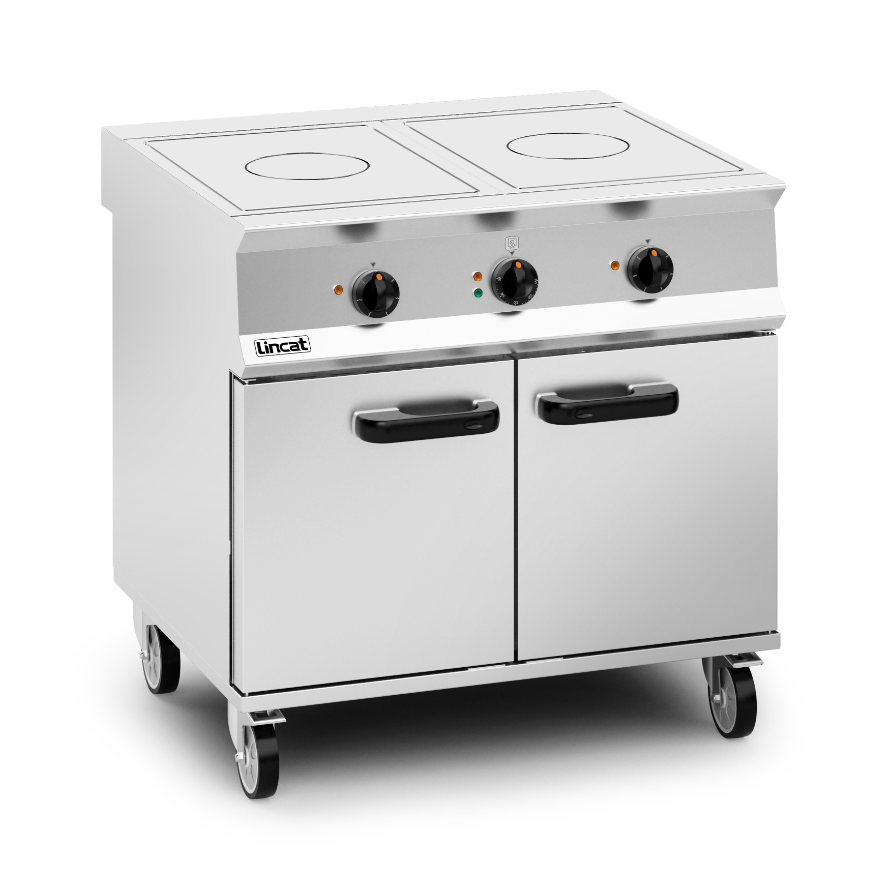 Lincat Opus 800 Electric Free-standing Solid Top Oven Range - W 900 mm - 15.4 kW - Image 3