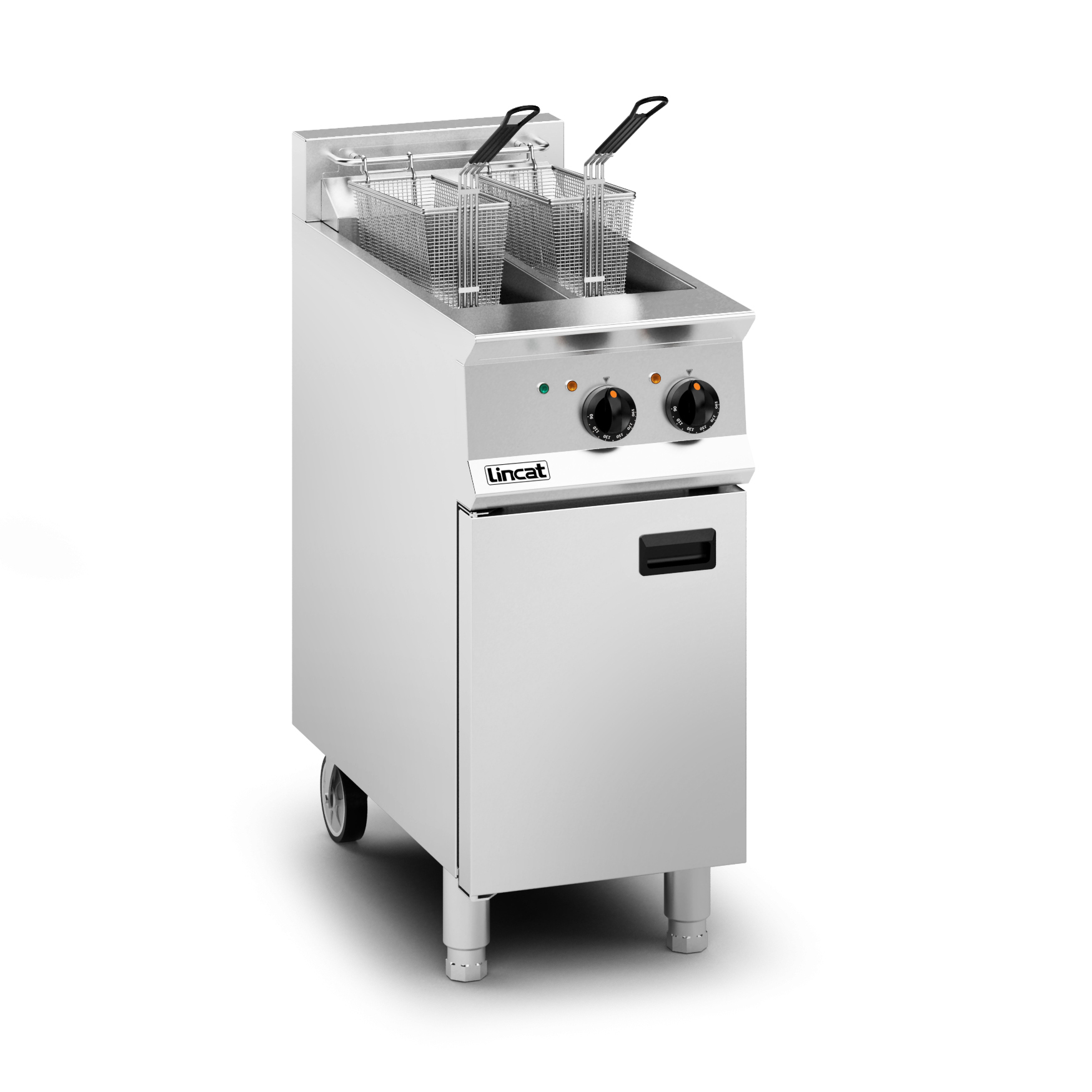 Lincat Opus 800 Electric Free-standing Twin Tank Fryer - 2 Baskets - W 400 mm - 14.0 kW - Image 3
