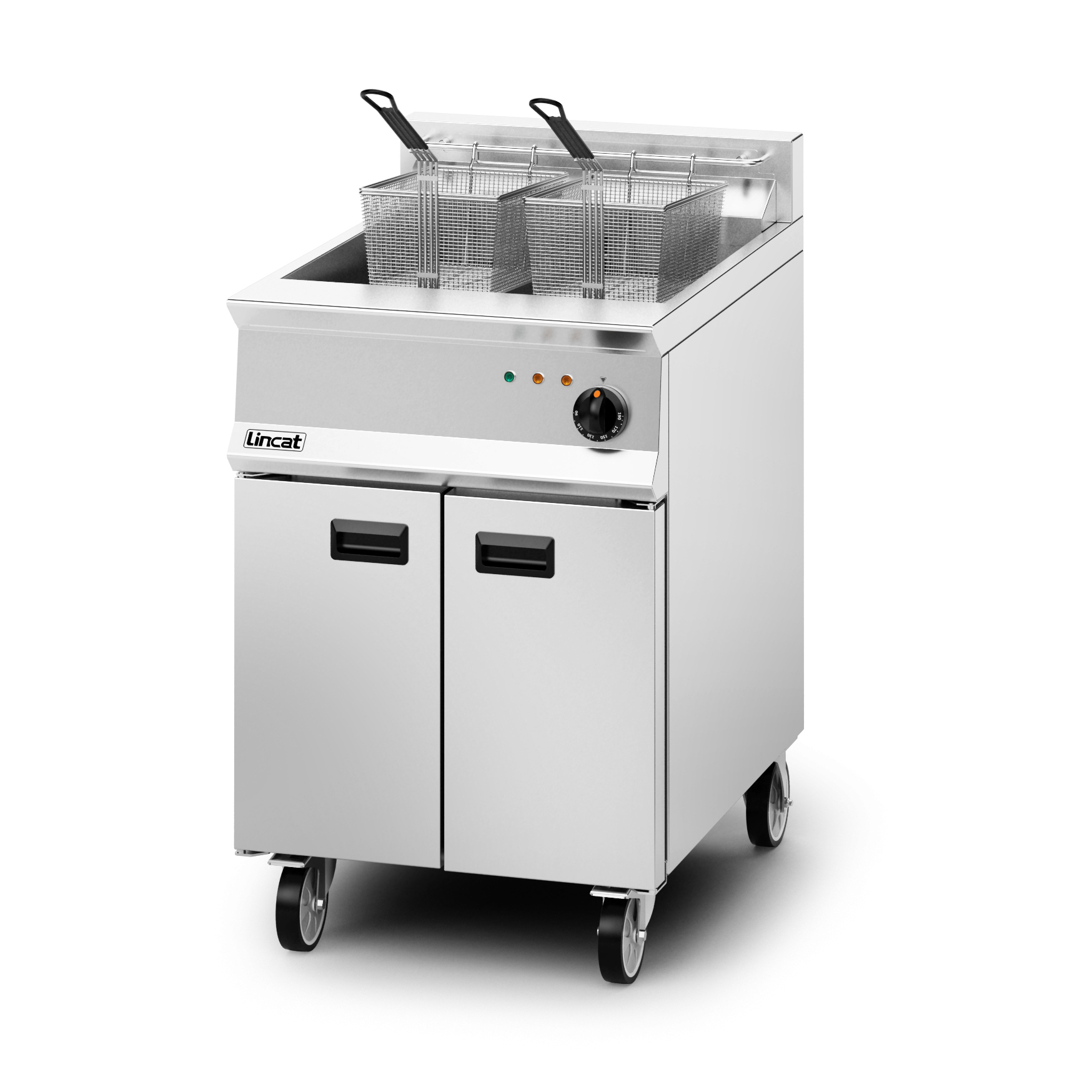 Lincat Opus 800 Electric Free-standing Single Tank Fryer - 2 Baskets - W 600 mm - 22.0 kW - Image 2