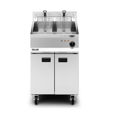 Lincat Opus 800 Electric Free-standing Single Tank Fryer – 2 Baskets – W 600 mm – 22.0 kW