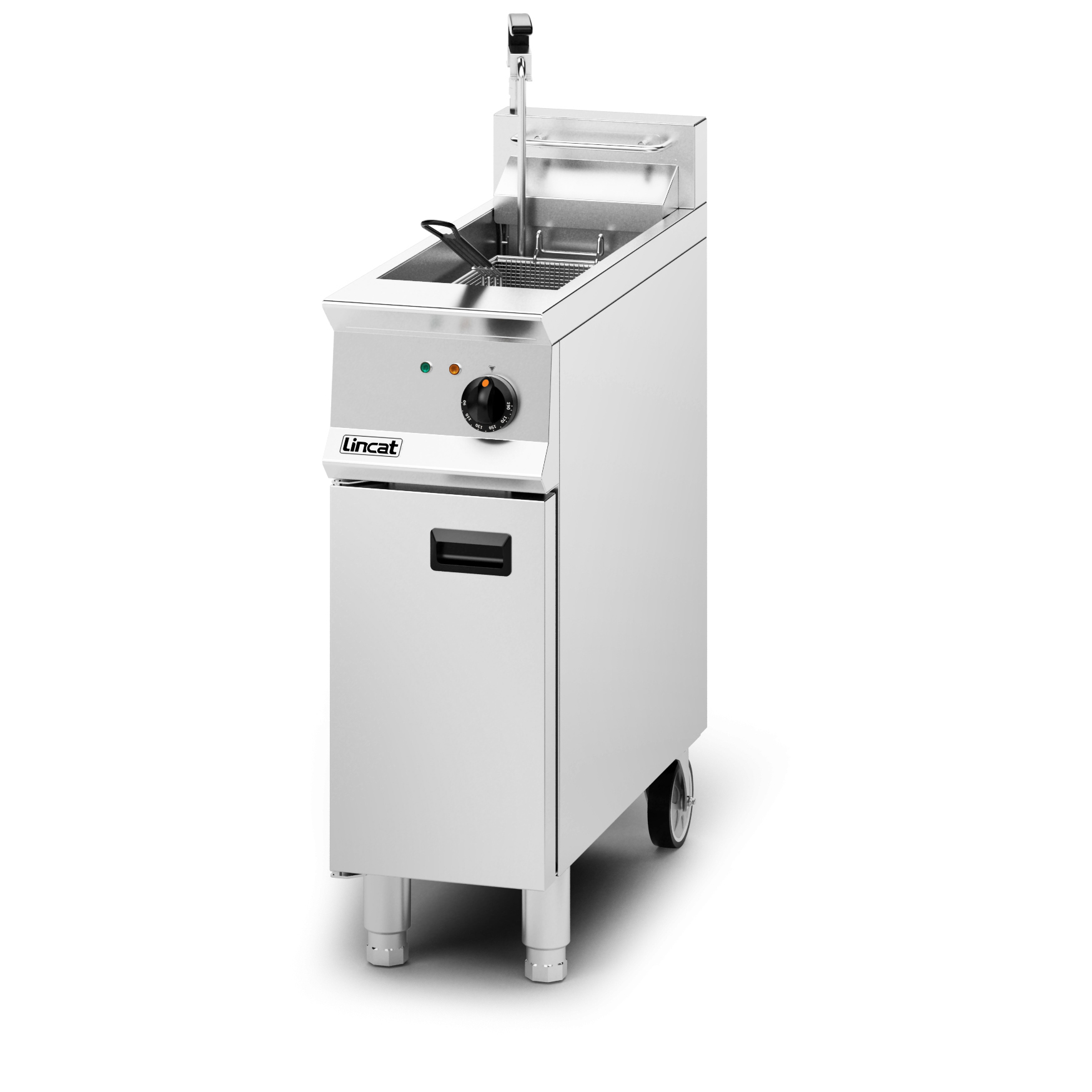 Lincat Opus 800 Electric Free-standing Single Tank Fryer with Pumped Filtration - 1 Basket - W 300 mm - 12.0 kW - Image 3