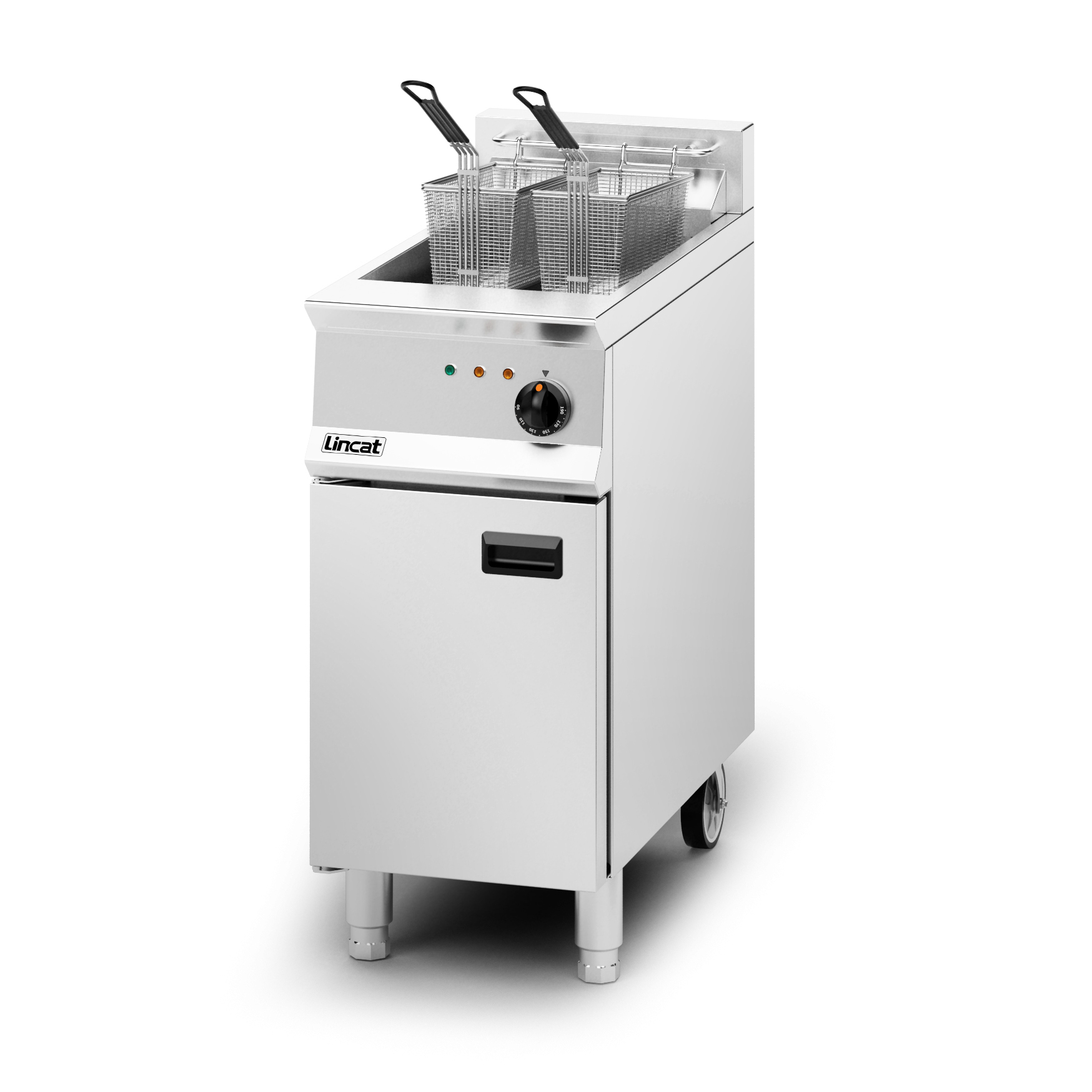 Lincat Opus 800 Electric Free-standing Single Tank Fryer - 2 Baskets - W 400 mm - 14.0 kW - Image 3
