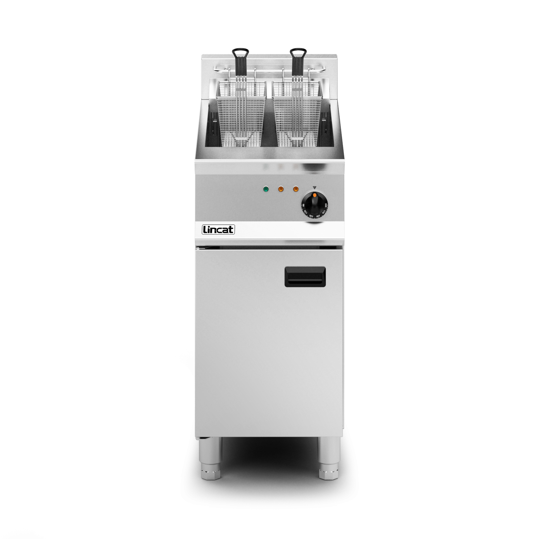 Lincat Opus 800 Electric Free-standing Single Tank Fryer - 2 Baskets - W 400 mm - 14.0 kW - Image 2
