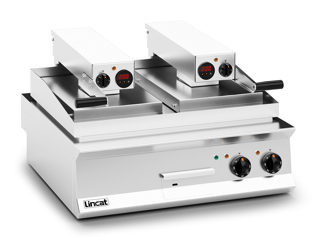 Lincat Opus 800 Electric Counter-top Clam Griddle - Flat Upper Plate - W 800 mm - 17.2 kW - Image 3