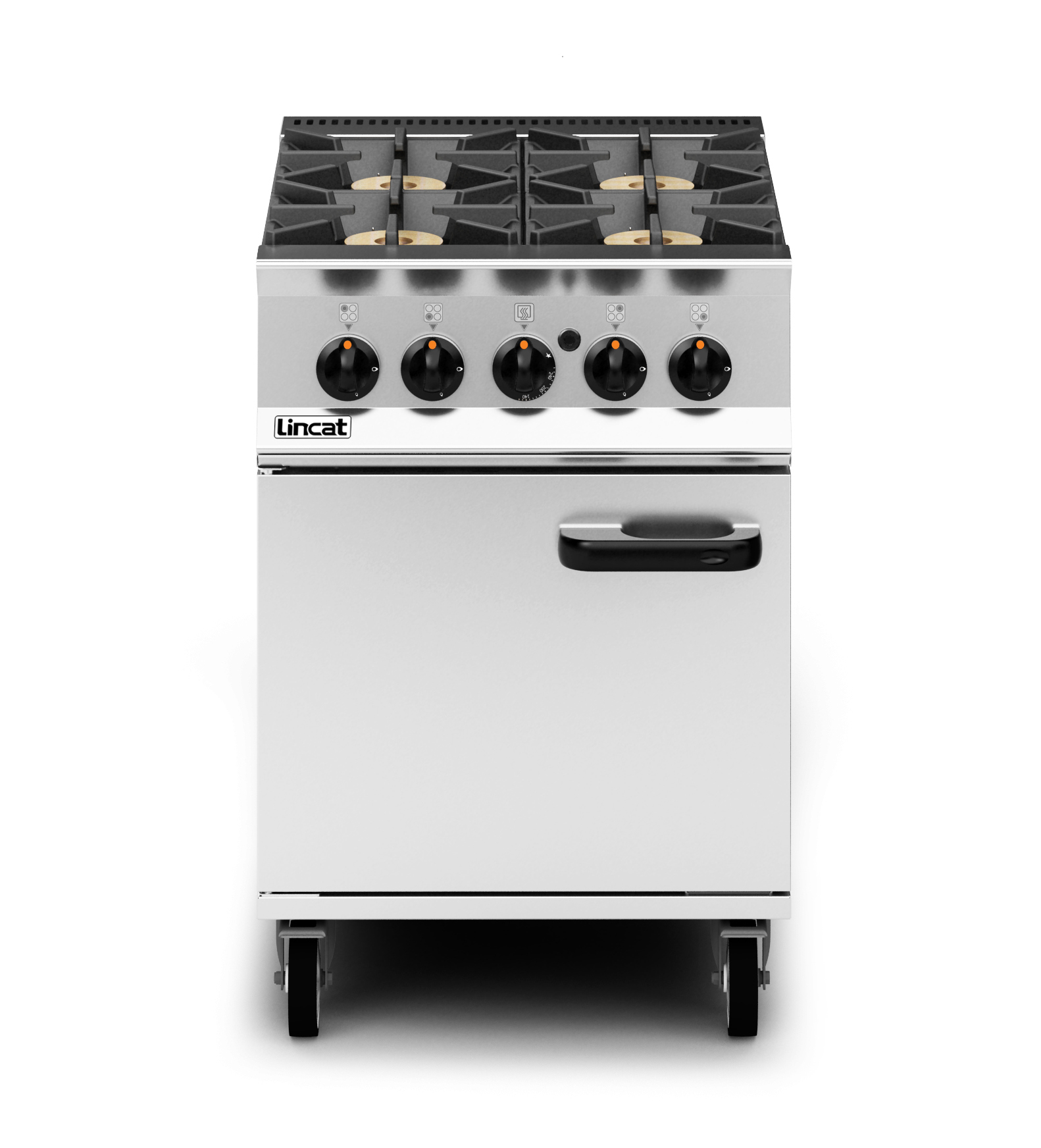 Lincat Opus 800 Natural Gas Free-standing Oven Range - 4 Burners - W 600 mm - 36.8 kW - Image 3