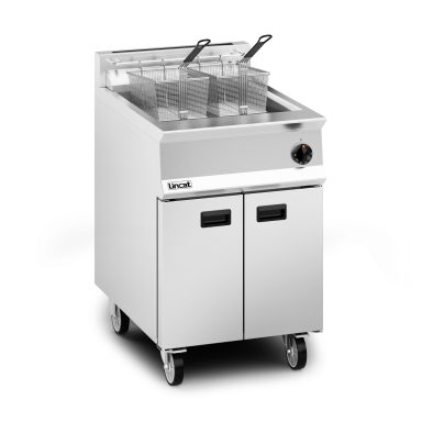 Lincat Opus 800 Propane Gas Free-standing Single Tank Fryer – 2 Baskets – W 600 mm – 30.0 kW